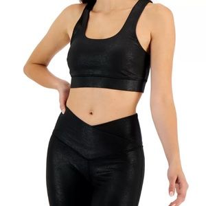 Jenni Women's Square-Neck Bralette in Black Crackle NWT MSRP $25